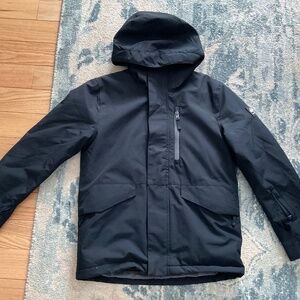 Boy Quicksilver Black Ski Jacket Size 12